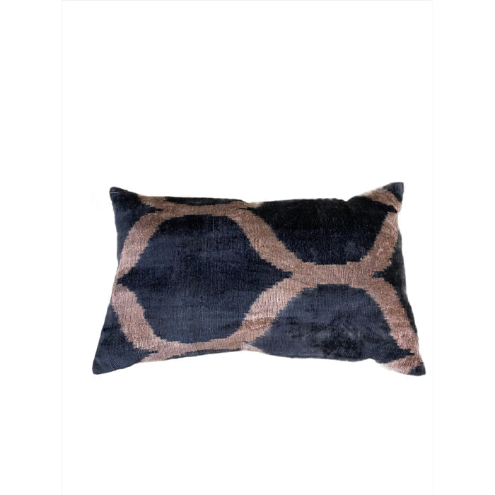 Ikat Mauve Eyelet Pillow - 12x20