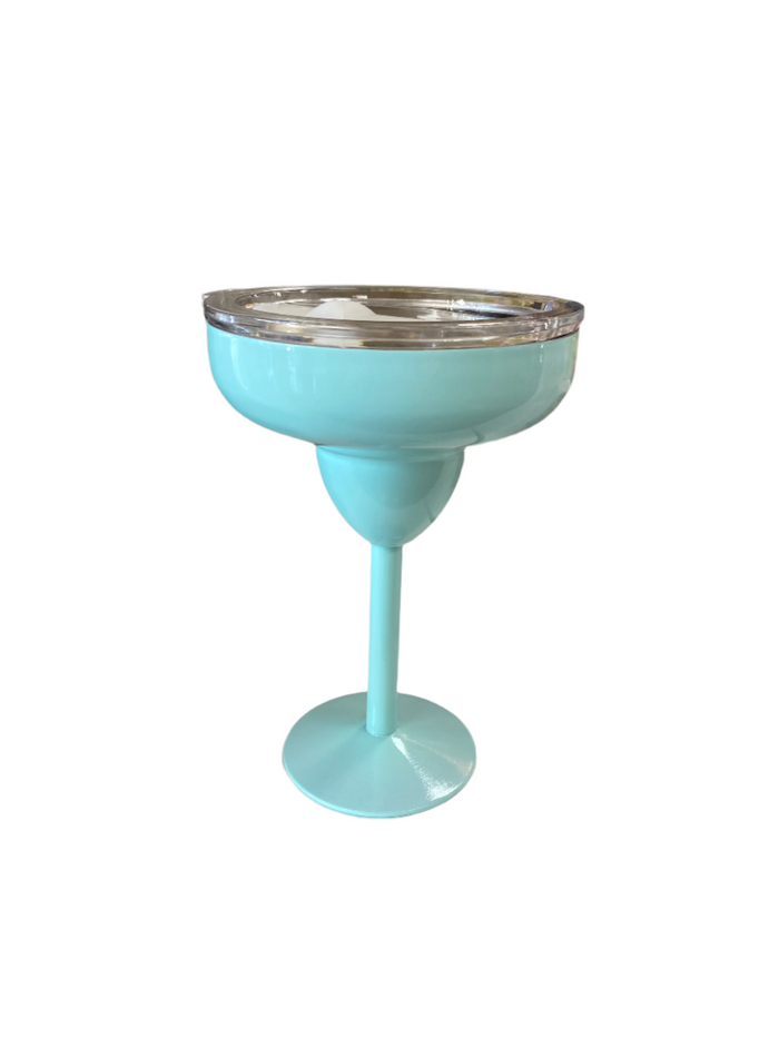 Margarita Glass with Lid/Straw - Mint
