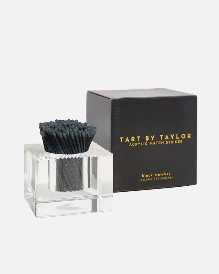 Acrylic Match Striker - Square/Black Matches