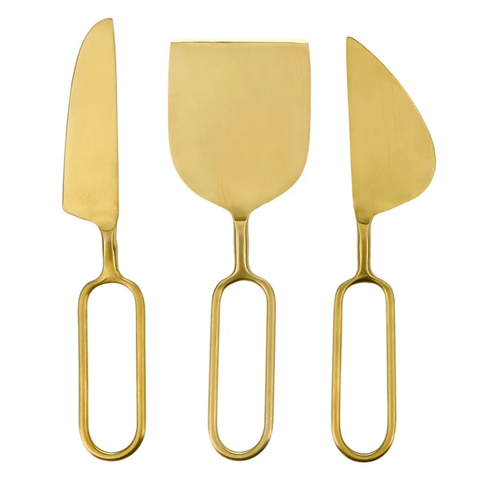 Brass Cheese Knives S/3