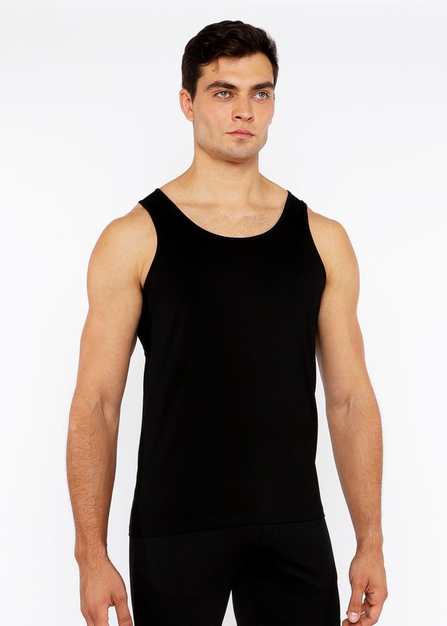 CIRCLE SPINE LASER CUT STRETCH JERSEY TANK