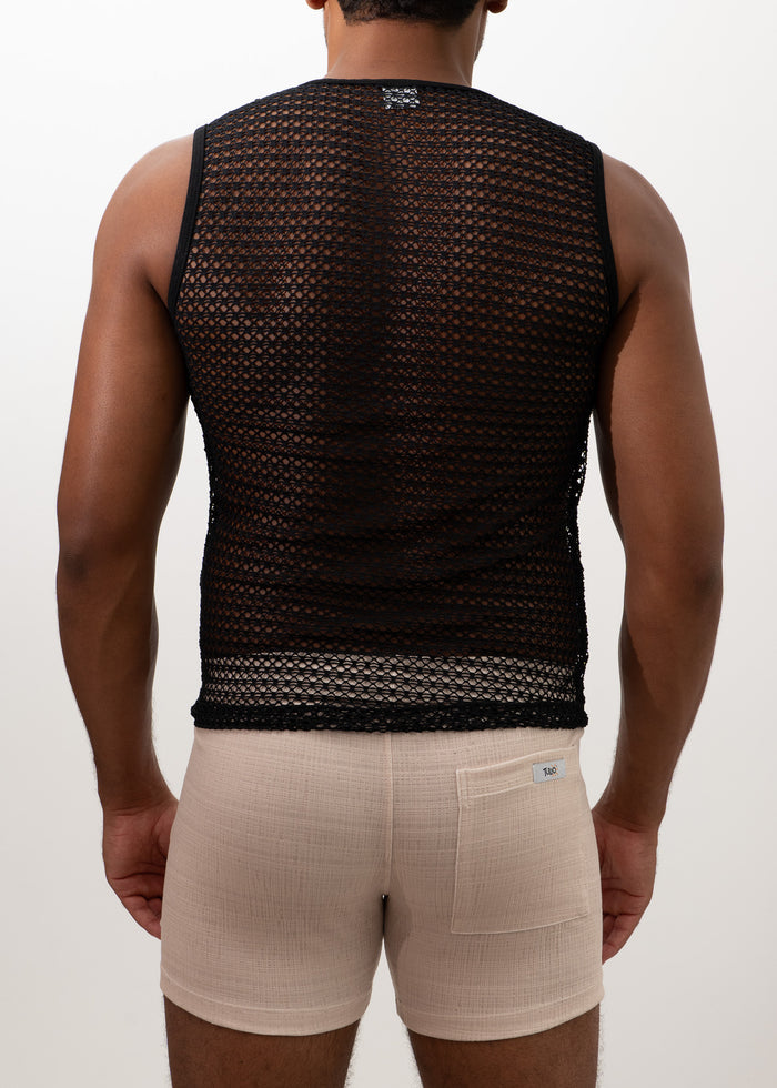 CROCHET MUSCLE TANK TOP