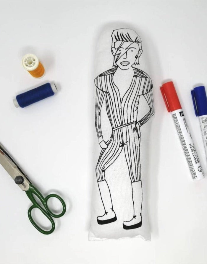 David Bowie Sew Your Own Idol Doll Kit, Fat Hen & Flo