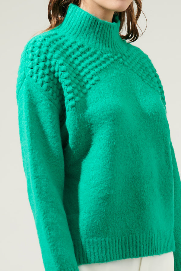 Fresia Textured Turtleneck Sweater