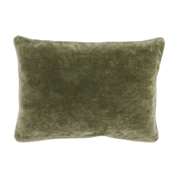 Heirloom Velvet Pillow - 14x20/Moss