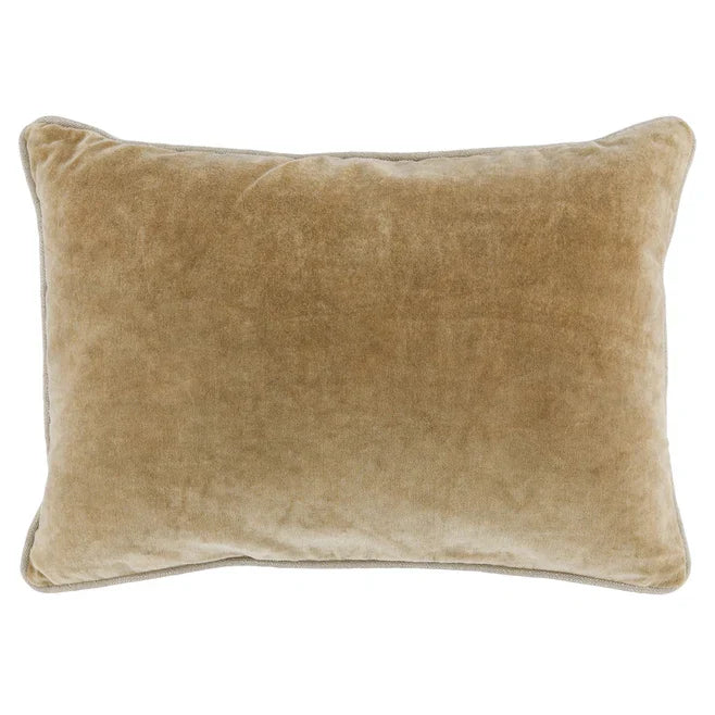 Heirloom Velvet Pillow - 14x20/Wheat