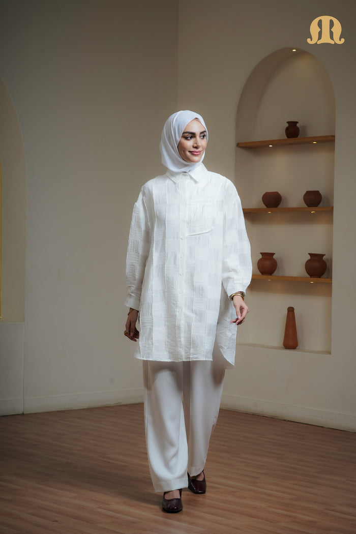 IVORY TUNIC OFF WHITE CHT03