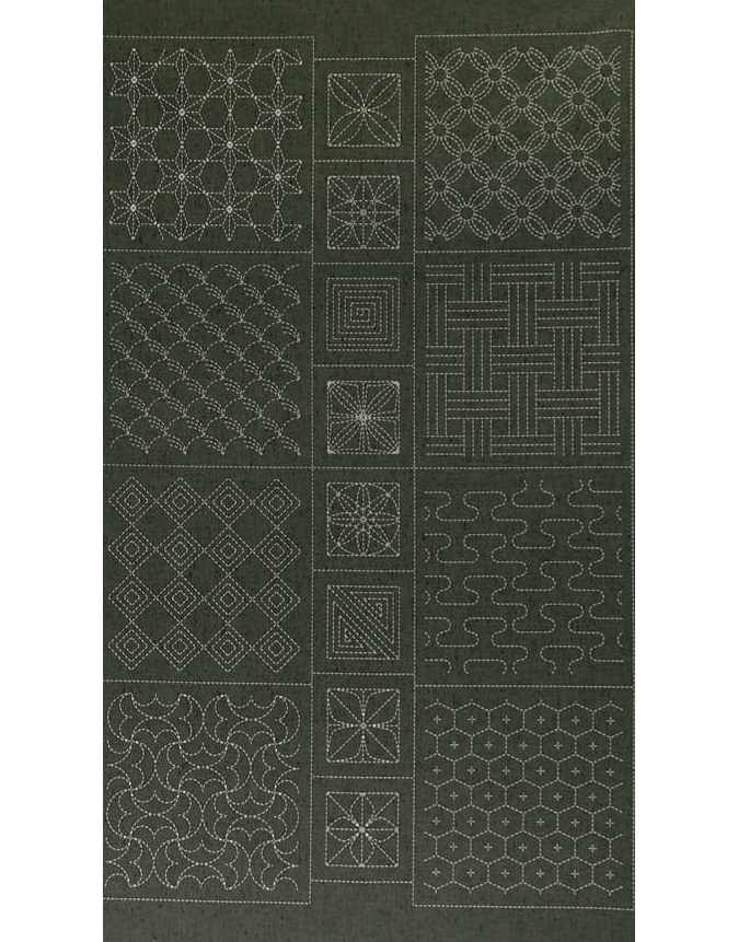 Large Traditional Sashiko Panel, Susan Briscoe C2020
