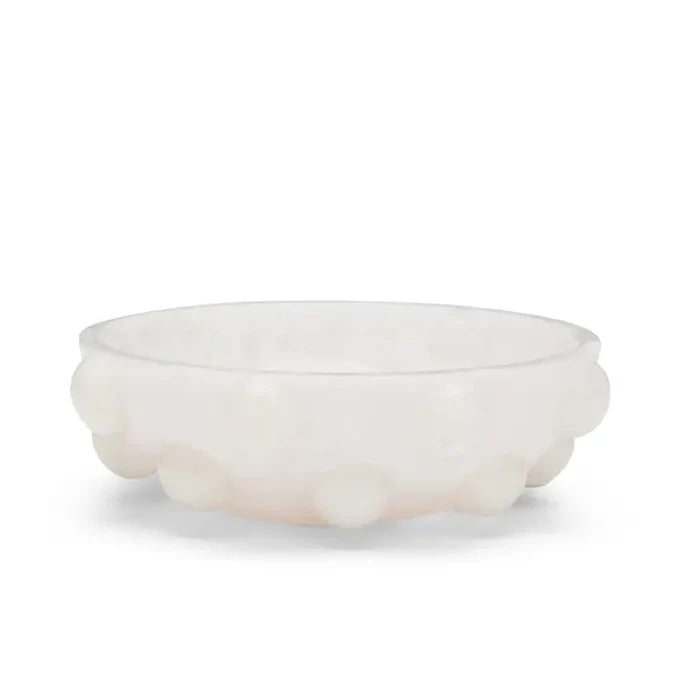 Mini Resin Bauble Dish - White