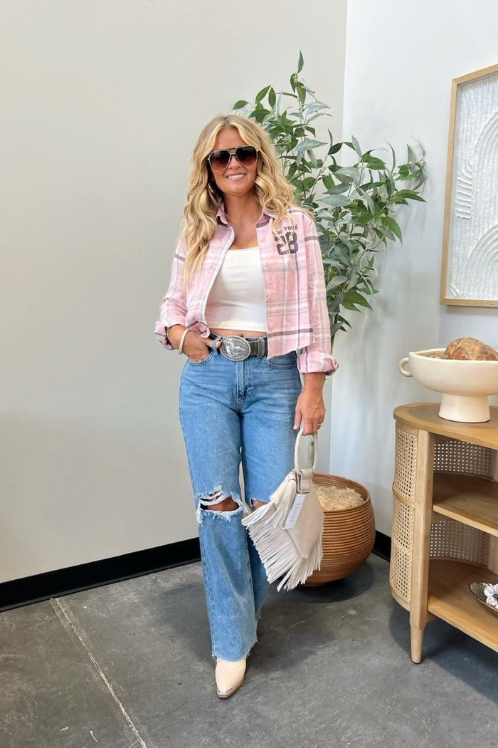 Plaid Behavior Long Sleeve Button Down