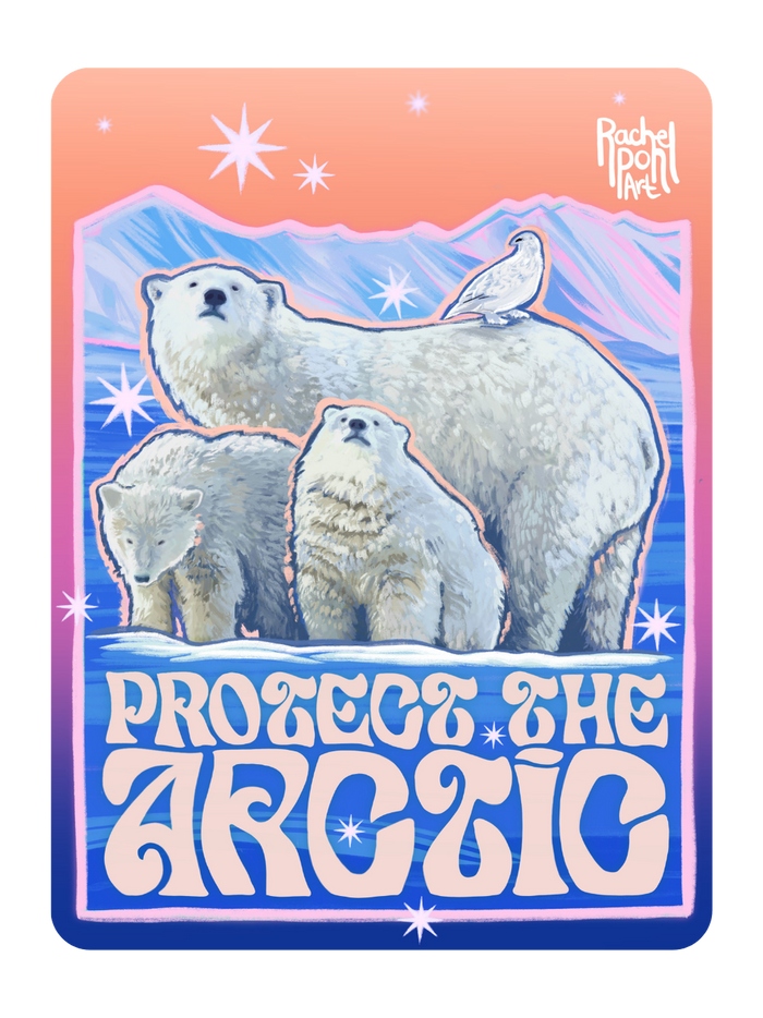 Protect the Arctic (Sunset) // 3x4" Sticker