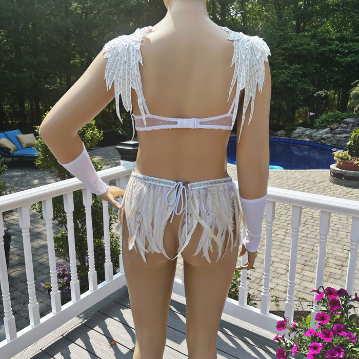Saints and Sinners Angel Bra and Skirt Dance costume