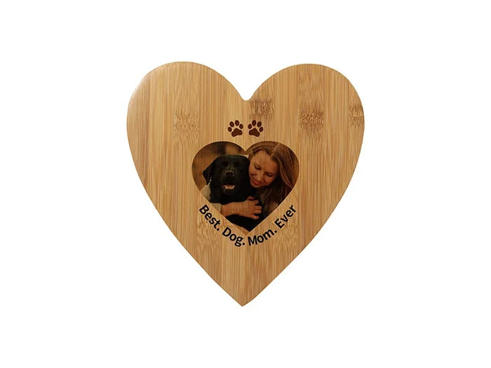 Sublimation Blanks Heart Shape Bamboo Cutting Board(21.5*22.5*0.9cm/8.46inch*8.85inch)