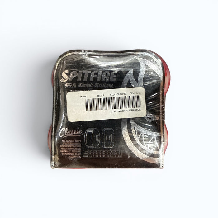 SUPREME Spitfire Shop Wheels 54mm 99A Classic Urethane Red/White Swirl NEW