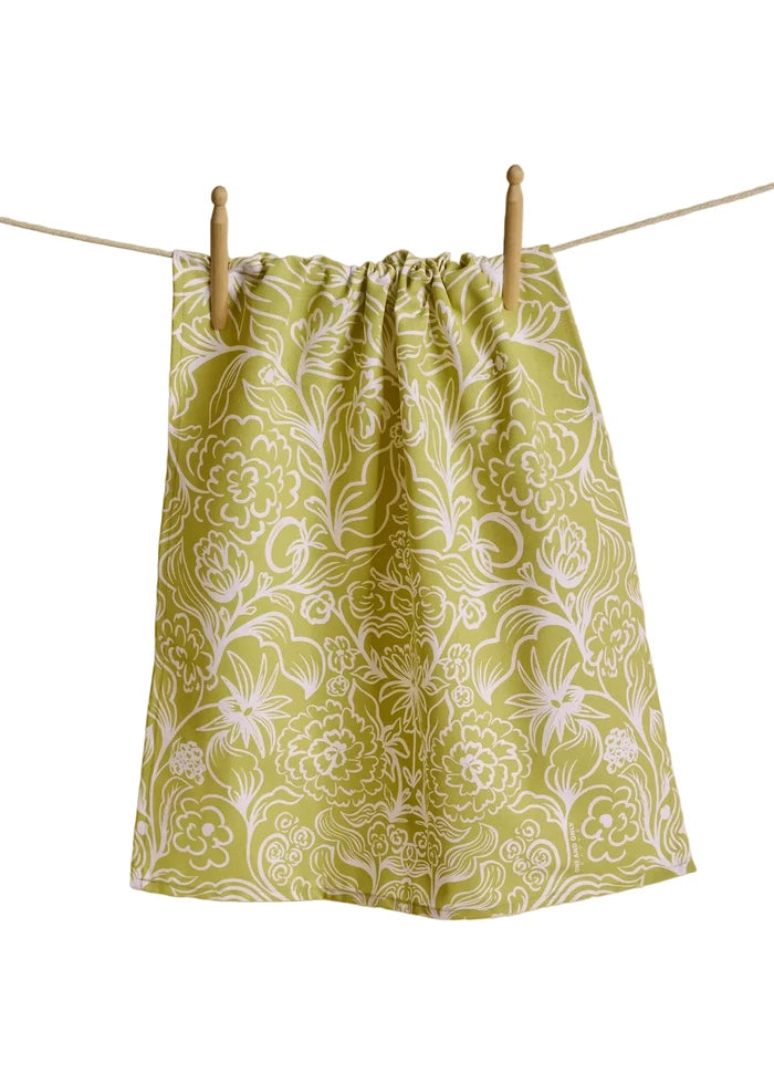 Tea Towel - Green Garden
