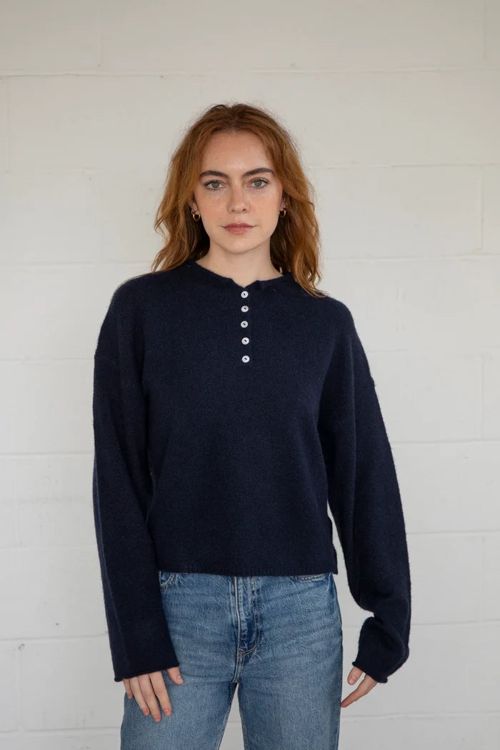The Henley Pullover Cardigan