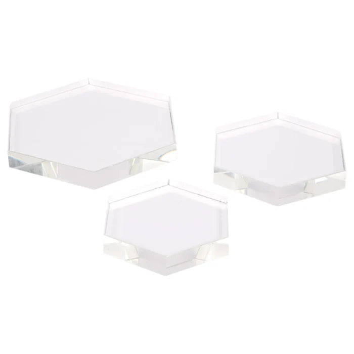 Thin Crystal Hexagon Riser