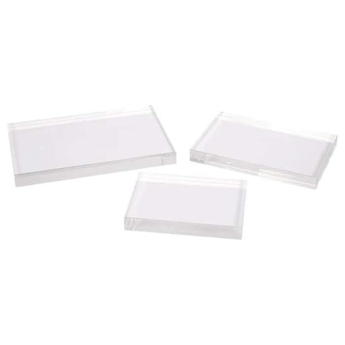 Thin Crystal Rectangle Riser