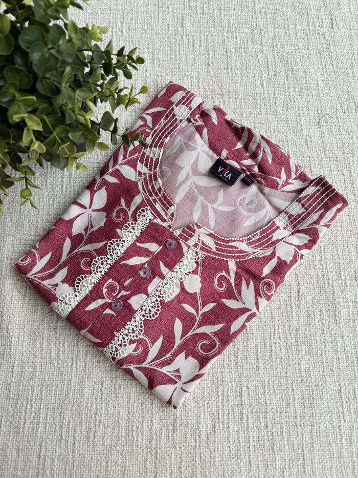 XXL Size Printed alpine nighty