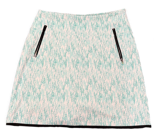 Annika Cutter & Buck Green & Teal Dotted Women's Golf Skort Size XS