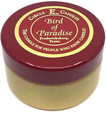 Circle E Candle TIN BIRD OF PARADISE 4OZ TRAVEL