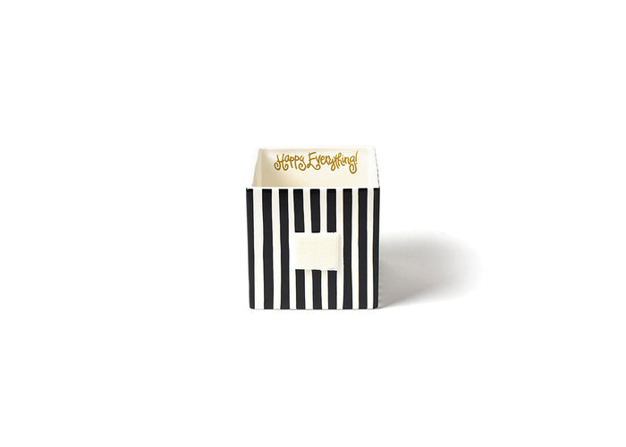 COTON COLORS - Mini Nesting Cube, Small - Black Stripe