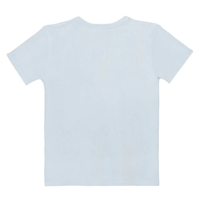 Dog Captain Women's Tee in Maritime Golden Hour. OEKO-TEX® 100, REACH Compliant, Zero-Wastewater Printing.
