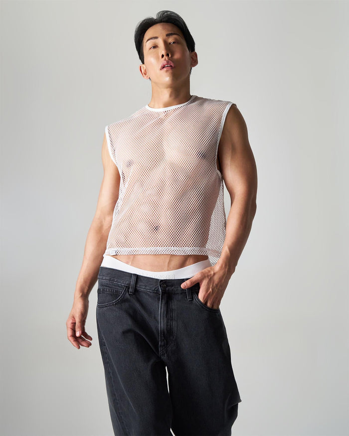 EDGE NET MESH MUSCLE TANK