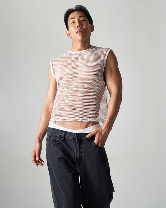EDGE NET MESH MUSCLE TANK