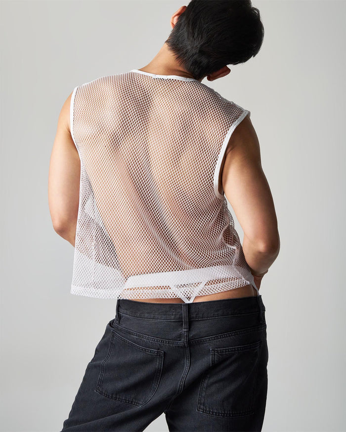 EDGE NET MESH MUSCLE TANK