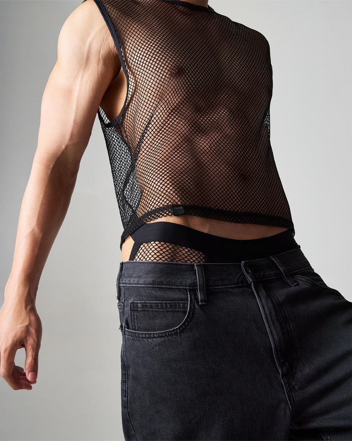 EDGE NET MESH MUSCLE TANK