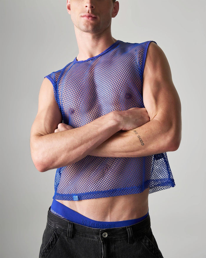 EDGE NET MESH MUSCLE TANK