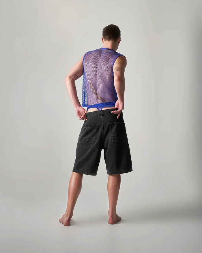 EDGE NET MESH MUSCLE TANK