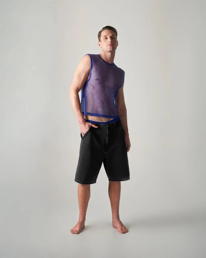 EDGE NET MESH MUSCLE TANK
