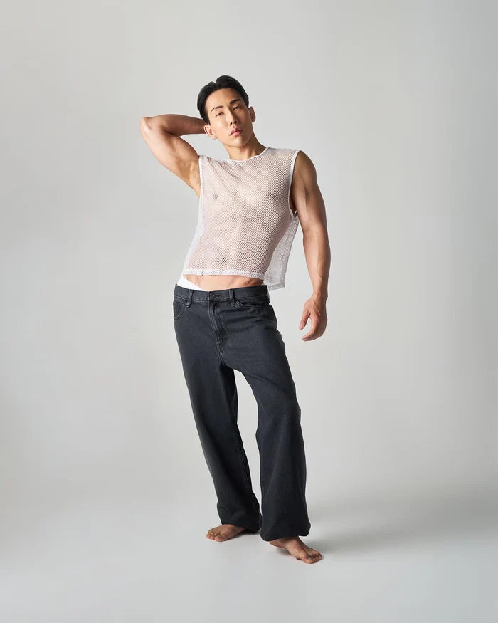 EDGE NET MESH MUSCLE TANK