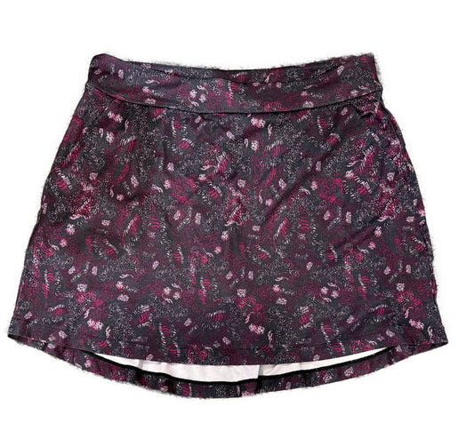 Greg Norman Dark Purple Print Golf Skort Size M  MSP$80