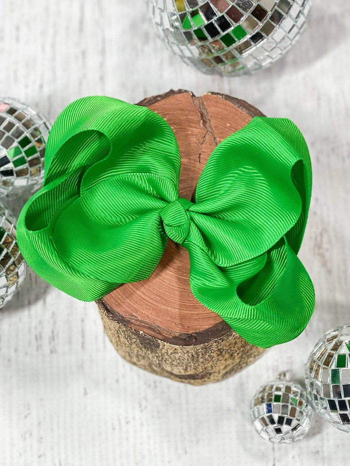 Hair Bow Clip 4.5" Grosgrain Classic