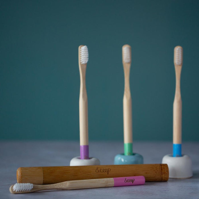 &Keep Bamboo Toothbrush Travel Pack &Keep