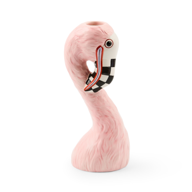 Patience Brewster Bud Vase Flamingo Ceramic