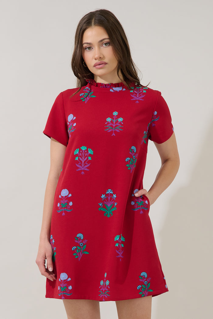 Rickie Shift Mini Dress Genora Floral