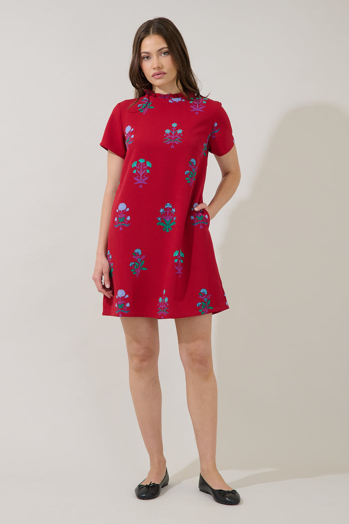 Rickie Shift Mini Dress Genora Floral