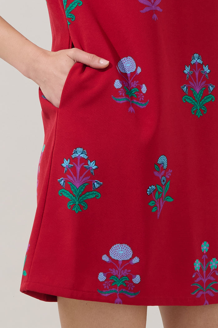 Rickie Shift Mini Dress Genora Floral