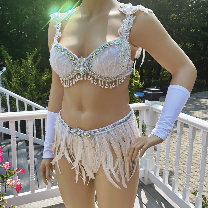 Saints and Sinners Angel Bra and Skirt Dance costume