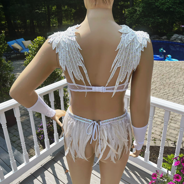 Saints and Sinners Angel Bra and Skirt Dance costume