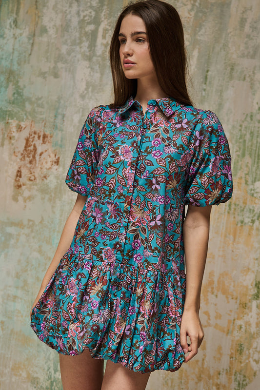 Stacci Bubble Mini Dress Berlin Floral