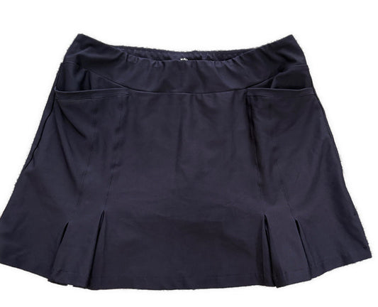 Tail Pull-On Navy Side Pleat Skort Size 12 MSP $88
