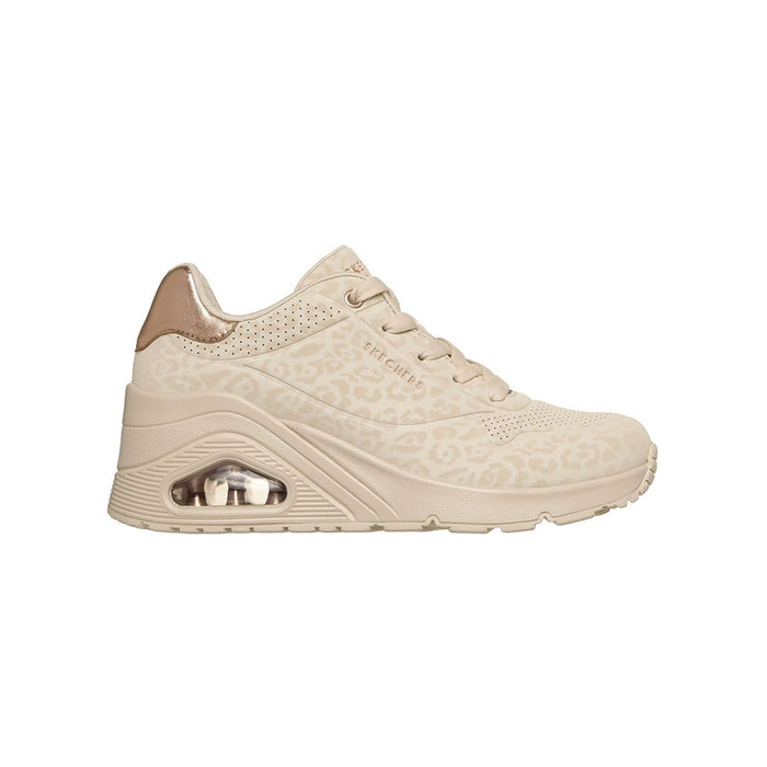 Tenis Skechers Mujer Uno Wedge Safari Daze - Beige