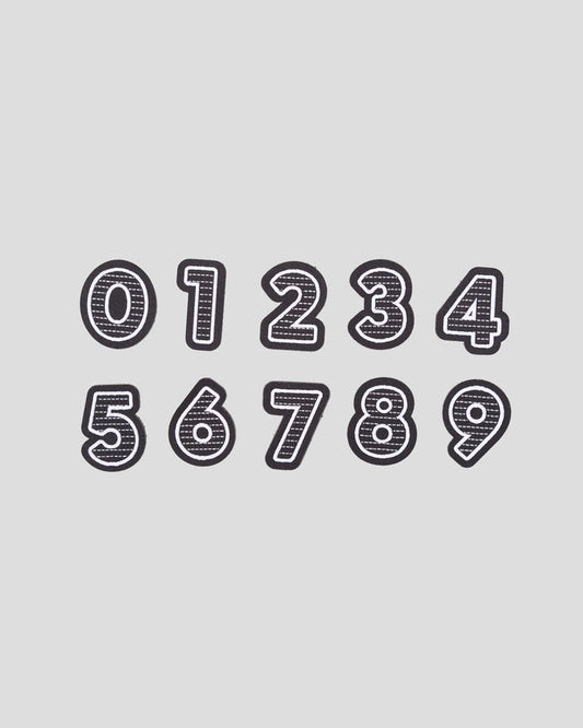 Trailhead Badge - Numbers -  Black